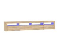 Vidaxl Meuble Tv Avec Lumières Led Chêne Sonoma