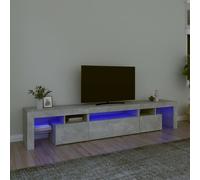 vidaXL Meuble TV avec Lumières LED Centre de Divertissement Rangement Meuble Média Meuble de Salon Salle de Séjour Maison 3152797