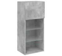 vidaXL Meuble TV avec lumières LED Gris béton 40,5x30x90 cm