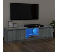 Vidaxl Meuble Tv Avec Lumières Led Sonoma Gris 120x30x36 Cm Multicolore