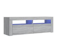 Vidaxl Meuble Tv Avec Lumières Led Sonoma Gris 120x35x40 Cm Gris