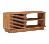 vidaXL Meuble TV avec Stockage avec Porte Naturel 90 x 30 x 40 cm, Salon, Mobilier Durable, Sièges Confortables, Décor Élégant, Aménagements Polyvalents, Atmosphère Agréable, Design Élégant