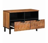 vidaXL Meuble TV avec tiroir Finition Acacia Brun 70 x 33,5 x 46 cm