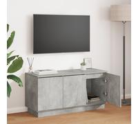 Vidaxl Meuble Tv Béton Gris 100x38x49 Cm Bois D'ingénierie Gris