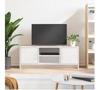 vidaXL Meuble TV 823253 blanc 102x30x37,5 cm bois d'ingénierie