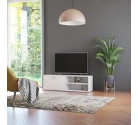 vidaXL Meuble TV Blanc 120x34x37 cm Aggloméré