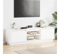 Vidaxl Meuble Tv Blanc 140x35x40 Cm Bois De Pin Massif Blanc