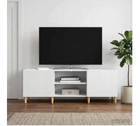 vidaXL Meuble TV Blanc 150 x 31 x 50 cm Bois d'ingénierie 894685