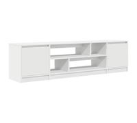 vidaXL Meuble TV 188,5 x 41 x 50 cm Bois d'ingénierie Blanc