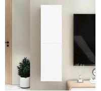 vidaXL Meuble TV Blanc 30,5x30x110 cm Bois d’ingénierie