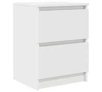 vidaXL Meuble TV en bois d'ingénierie Blanc 40x35x54 cm Rangement spacieux