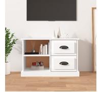 vidaXL Meuble TV blanc 73x35,5x47,5 cm bois d'ingénierie 816168