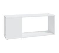 vidaXL Meuble TV Centre de Divertissement Armoire Basse Armoire Stéréo Salon Salle de Séjour Maison Intérieur Blanc 80x24x32 cm Aggloméré