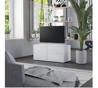 vidaXL Meuble TV Blanc 80x34x36 cm Aggloméré