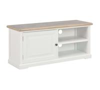vidaXL Meuble TV Blanc 90 x 30 x 40 cm Bois