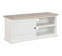 vidaXL Meuble TV Blanc 90 x 30 x 40 cm Bois Blanc G