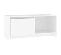 Vidaxl Meuble Tv Blanc 90x35x40 Cm Aggloméré Blanc