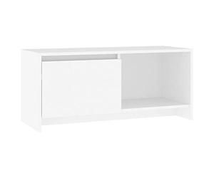 vidaXL Meuble TV Blanc 90x35x40 cm Bois d'ingénierie