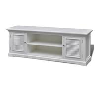 vidaXL Meuble TV Blanc Bois 241373