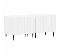 vidaXL Meuble TV Blanc Bois d'ingénierie, Meuble TV Moderne, résistant à l'humidité, Gain de Place, Rangement stylé en Bois pour Votre Salon