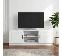 vidaXL Meuble TV Blanc brillant 150 x 31 x 47 cm Bois d'ingénierie 895839