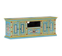 vidaXL Meuble TV Bois massif de manguier 110x30x40 cm Marron