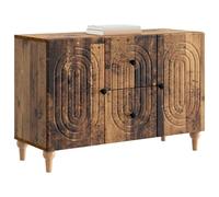 vidaXL Meuble TV Bois Ancien 89 x 34,5 x 60 cm Bois d'ingénierie, Meuble de Salon Tendance, Design rectangulaire, Buffet Pratique, Grand Rangement, unité média Moderne, Bois reconstitué
