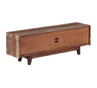 Vidaxl Meuble Tv Bois D'acacia Massif Vintage 118 X 30 X 40 Cm Marron