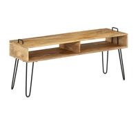 vidaXL Meuble TV - Bois de manguier massif - 110 x 35 x 45 cm