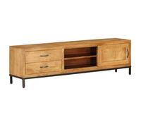 vidaXL Meuble TV Bois de manguier massif 140 x 30 x 40 cm