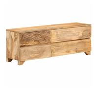 vidaXL Meuble TV Bois de manguier solide 110x30x40 cm