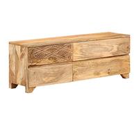 vidaXL Meuble TV Bois de manguier solide 110x30x40 cm