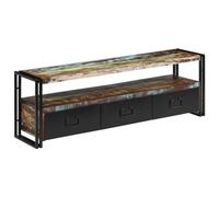 vidaXL Meuble TV Bois de récupération massif 120 x 30 x 40 cm