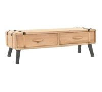 Meuble Tv Bois De Sapin Massif 120 X 33 X 35 Cm