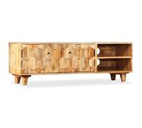 Meuble TV Bois massif de manguier 118 x 35 x 40 cm
