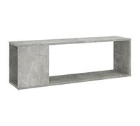 vidaXL Meuble TV Centre de Divertissement Armoire Basse Armoire Stéréo Salon Salle de Séjour Maison Intérieur Gris Béton 100x24x32 cm Aggloméré