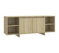 vidaXL Meuble TV Centre de Divertissement Armoire Basse Meuble Stéréo Salon Salle de Séjour Maison Chêne Sonoma 130x35x50 cm Bois d'Ingénierie
