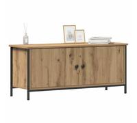 vidaXL Meuble TV Chêne Artisanal 100 x 35 x 45 cm Bois d'ingénierie, Salon, Meuble TV Moderne, Console rectangulaire, Grand Rangement, Meuble Bas, Centre de Divertissement stylé