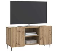 vidaXL Meuble TV Chêne Artisanal 102 x 34,5 x 52 cm Bois d'ingénierie, Rangement de Salon, Buffet rectangulaire, Cabinet TV Moderne, Design Fonctionnel, Bois d'ingénierie, Unité de Console élégante