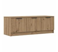 vidaXL Meuble TV chêne Artisanal 102x35x36,5 cm Bois d'ingénierie, Banc TV, Meuble HiFi, Centre de Divertissement, Buffet TV, Meuble multimédia