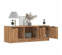 vidaXL Meuble TV chêne artisanal 102x35x36,5 cm bois d'ingénierie Multicolore