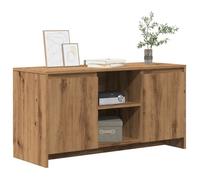 vidaXL Meuble TV chêne artisanal 102x37,5x52,5 cm bois d'ingénierie, banc TV, meuble télé, meuble multimédia, buffet TV, 856783