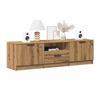 vidaXL Meuble TV chêne artisanal 140x35x40 cm bois d'ingénierie banc TV meuble hifi centre de divertissement buffet TV 856851