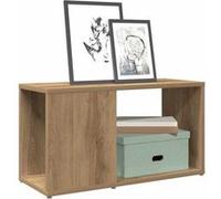 vidaXL Meuble TV chêne artisanal 60x24x32 cm bois d'ingénierie 856727 Marron G