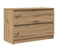 vidaXL Meuble TV Chêne artisanal 80×35×54 cm Bois d'ingénierie