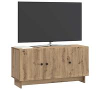 vidaXL Meuble TV Chêne Artisanal 99 x 34,5 x 50 cm Bois d'ingénierie, Meuble de Rangement Moderne pour Le Salon, Meuble TV rectangulaire, Console élégante, Solutions d'organisation à Domicile