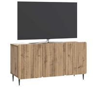 vidaXL Meuble TV Chêne Artisanal 99 x 34,5 x 52 cm Bois d'ingénierie, Meuble TV rectangulaire, étagères Modernes, Organisateur Pratique, Affichage Tendance, Rangement Malin