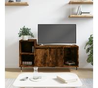Vidaxl Meuble Tv Chêne Fumé 100x35x55 Cm Bois D'ingénierie Marron
