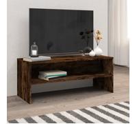 vidaXL Meuble TV Chêne fumé 100x40x40 cm Bois d'ingénierie 815231