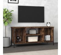 Vidaxl Meuble Tv Chêne Fumé 102x35x45 Cm Bois D'ingénierie Marron